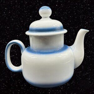 Arzberg Hutschenreuther Gruppe Germany Teapot Coffee Pot Porcelain Blue White